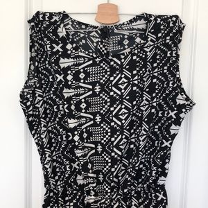 Black and white jumpsuit